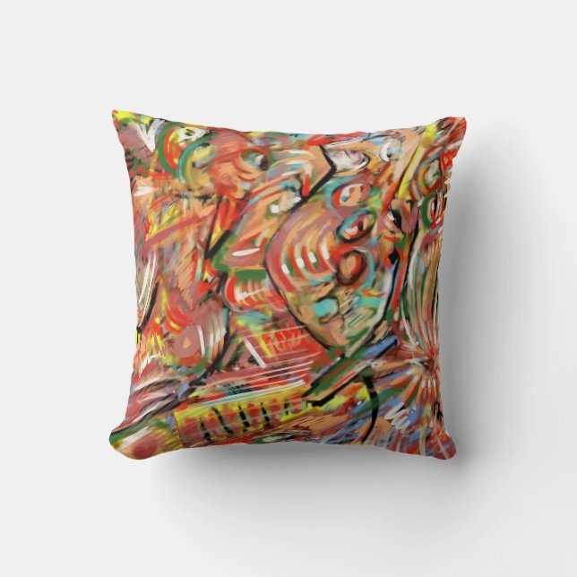 Painterly pillow (Front)