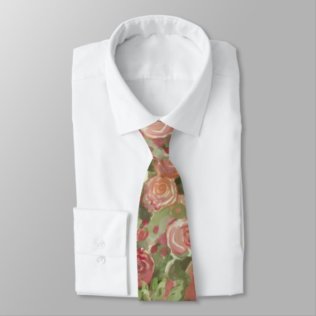 Painterly roses tie (Tied)