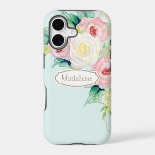 Painterly Simple Modern Watercolor Floral Roses