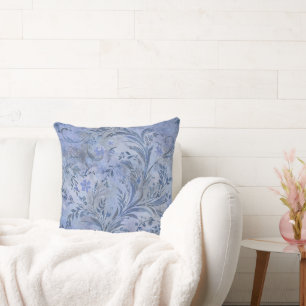 Painterly Smokey Blue Dreamy Hues Cushion