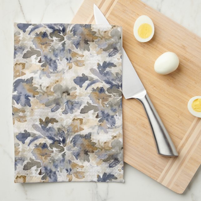 Painterly Spring Floral Kitchen Towels (Quarter Fold)