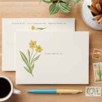 Painterly Yellow Wild Coneflower