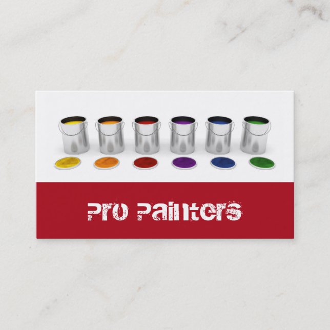 Painters and Decorators Business Card (Front)