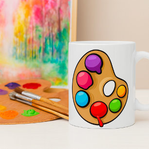 Painters Art Palette Artist Paint Coffee Mug