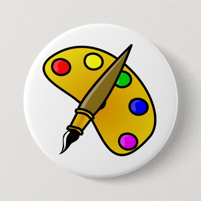 Painters Colour Palette Button (Front)