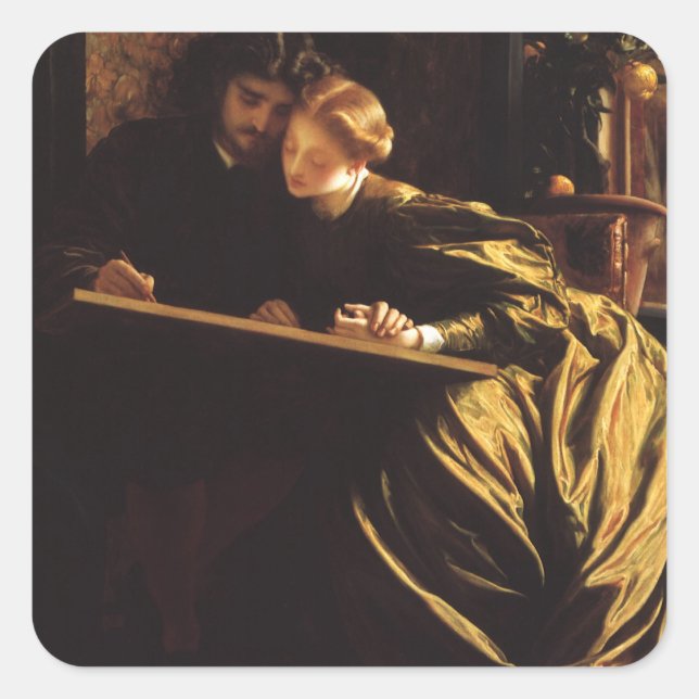 Painter's Honeymoon by Lord Frederic Leighton Square Sticker (Front)