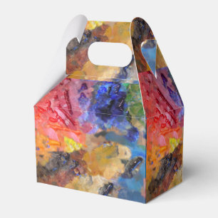 Painter's Palette Colourful Paint  Favour Box