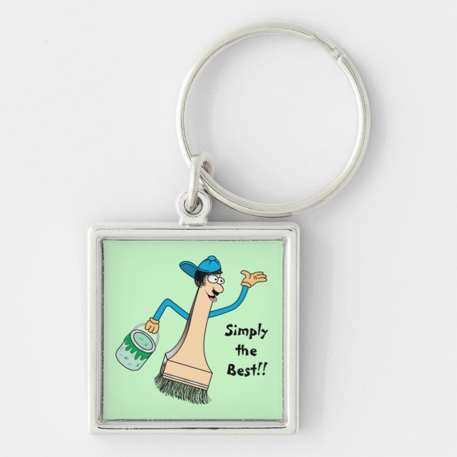 Painter's Square Premium Keychain Template (Front)