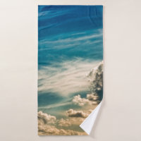 Paintery sky. Beautiful dramatic sky with clouds a