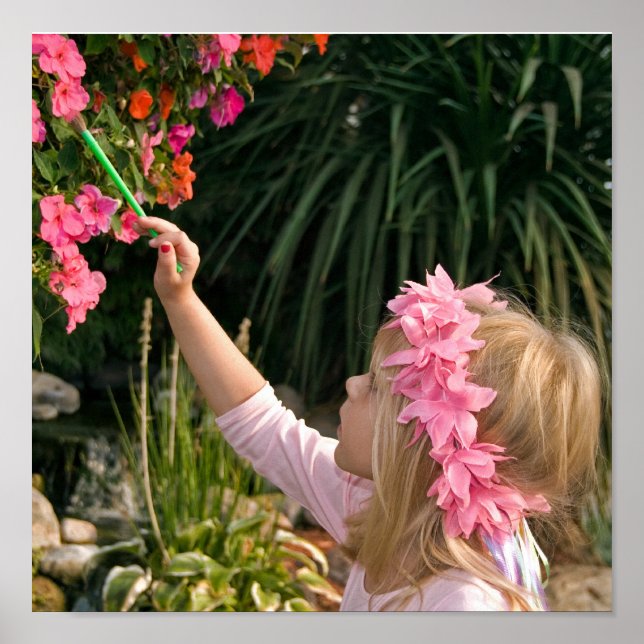 Painting A Flower Poster (Front)