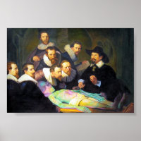 Painting Anatomy Lesson With Alien Horizontal