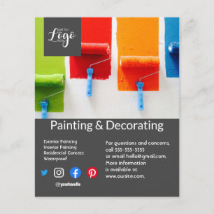 Painting and decorating business flyer