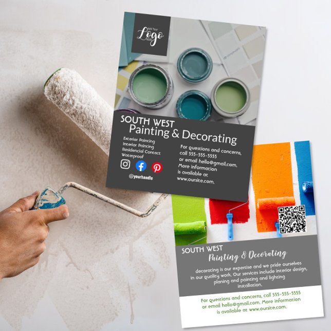 Painting and decorating business  flyer (Creator Uploaded)