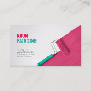 Painting and decorating service business card