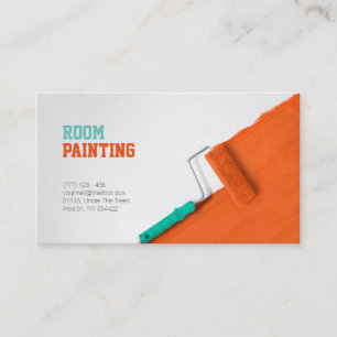 Painting and decorating service business card