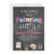 Painting Art Party Chalkboard Style Invitation