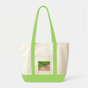Painting - Blue Dragonfly on a Rail Tote Bags