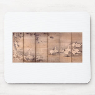 Painting by Miyamoto Musashi, c. 1600's Mouse Pad