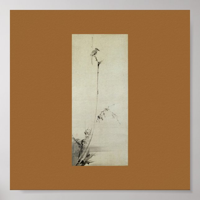 Painting by Miyamoto Musashi, c. 1600's Poster (Front)