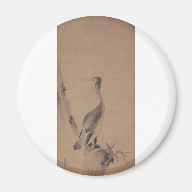 Painting by Miyamoto Musashi, circa 1600's Magnet (Front)