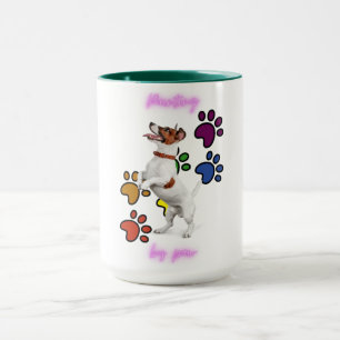 "PAINTING BY PAW' COMBO TWO TONED MUG. MUG