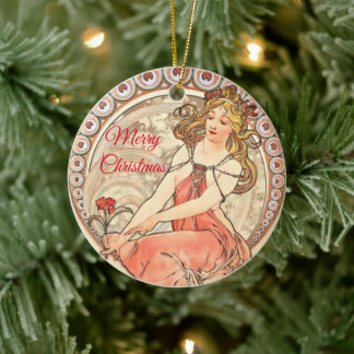 Painting, Christmas Ceramic Tree Decoration