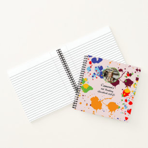 Painting Colourful 9th Birthday Art Party Guestboo Notebook