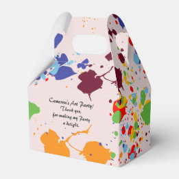 Painting Colourful  Art Themed Birthday Party Favour Box