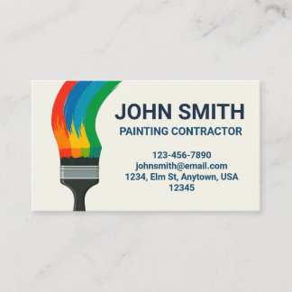 Painting Contractor Business Card