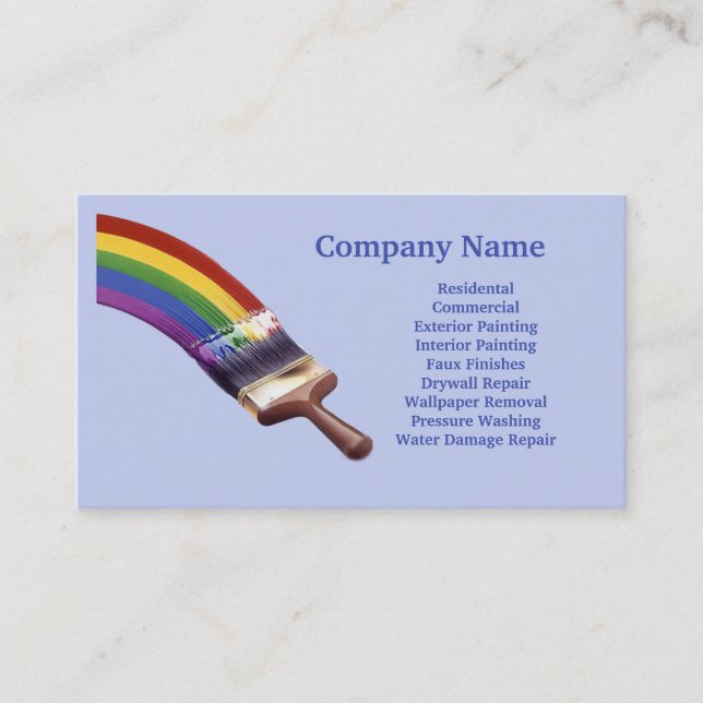 Painting Contractor Business Card (Front)