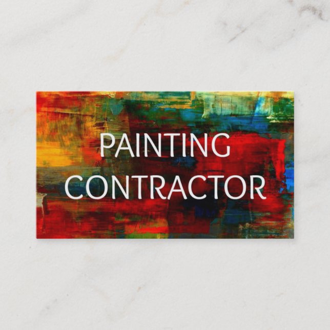 Painting Contractor Business Card (Front)