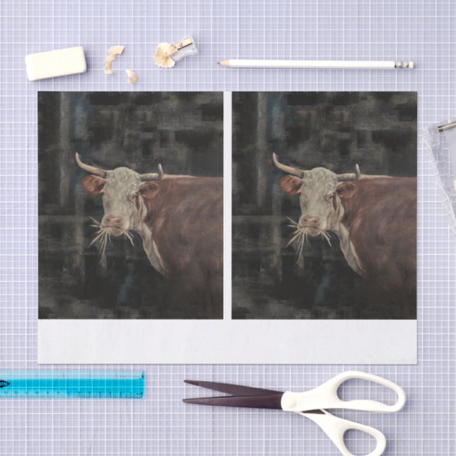 Painting Cow DBL Tissue Paper (Craft)