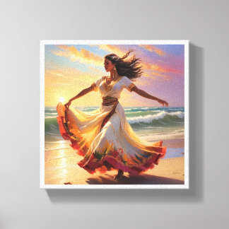 Painting Deco (Traditional Beauty) Canvas Print