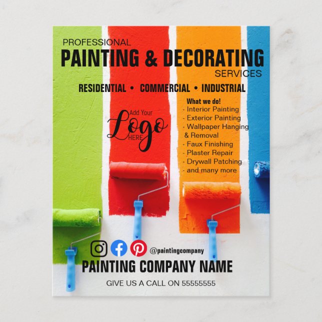 PAINTING & DECORATING flyer (Front)