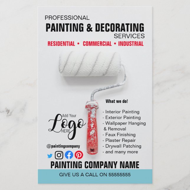 PAINTING & DECORATING flyer (Front)