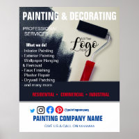 PAINTING & DECORATING flyer Poster
