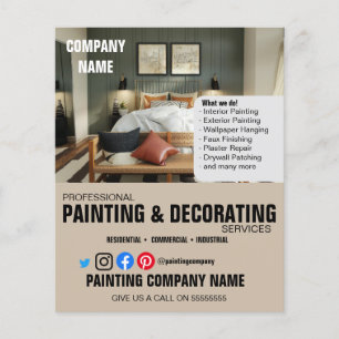 PAINTING & DECORATING interior designer Flyer
