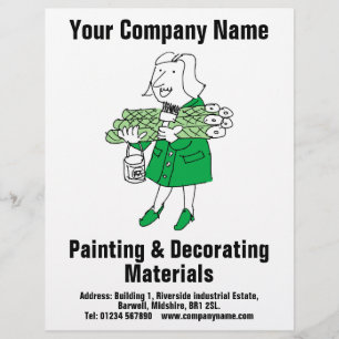 Painting & Decorating Materials Design Flyer