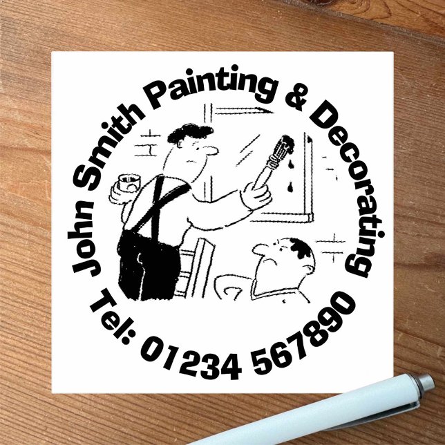 Painting & Decorating Services Rubber Stamp (Creator Uploaded)