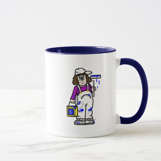 Painting Diva Coffee Mug  (Customise It!) (Right)