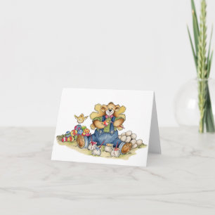 Painting Easter Eggs - Card