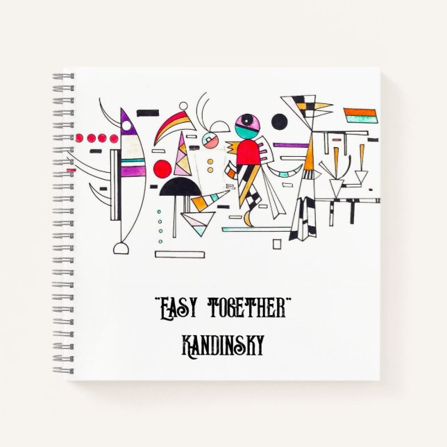 Painting "Easy Together" by Kandinsky Personalised Notebook (Front)
