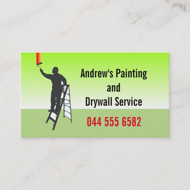 Painting Expert Colourful Fantastic Perfect Design Business Card (Front)