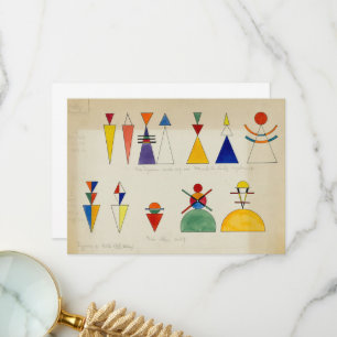 Painting Figurines by Wassily Kandinsky Thank You Card