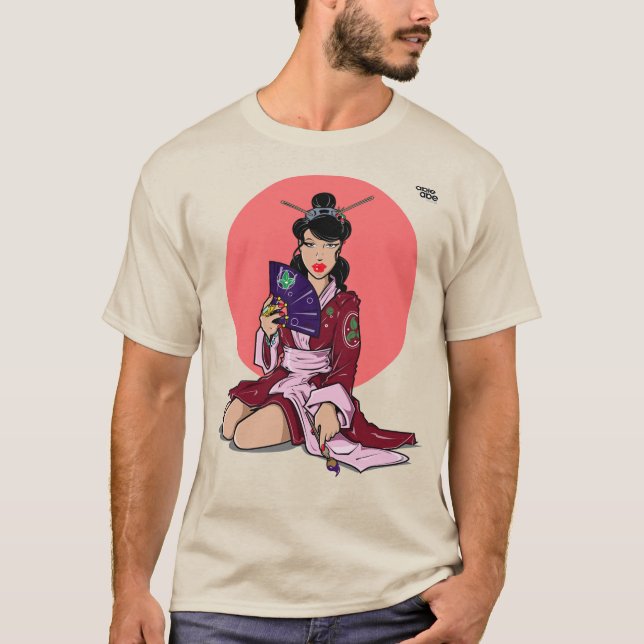 PAINTING GEISHA T-Shirt (Front)