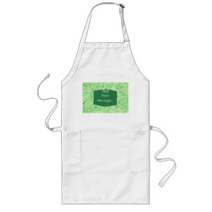 Painting Green Christmas Present Your text Aprons