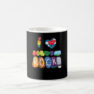 Painting I Love Rock Painting Funny Rock Painter Coffee Mug