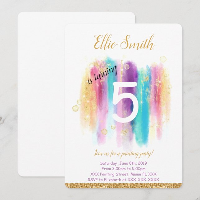 Painting Invitation  (Front/Back)