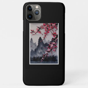Painting Japanese Art Cherry Blossom Mountain Case-Mate iPhone Case