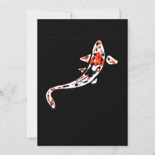 Painting  Koi Carp Minimal Art Painting Meditation Holiday Card